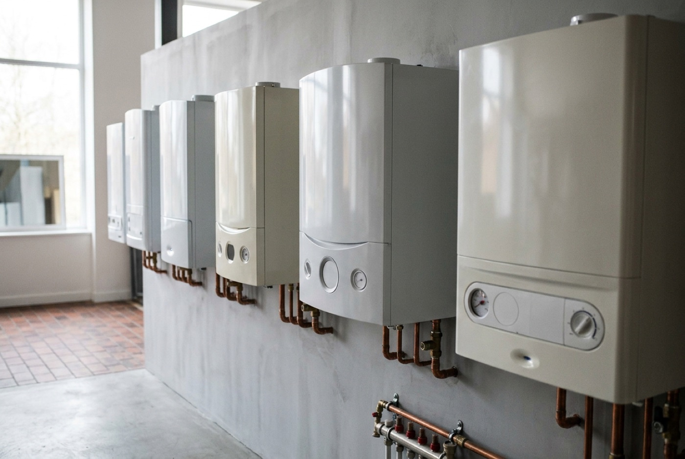 Modern wall-mounted combi boilers from leading UK brands